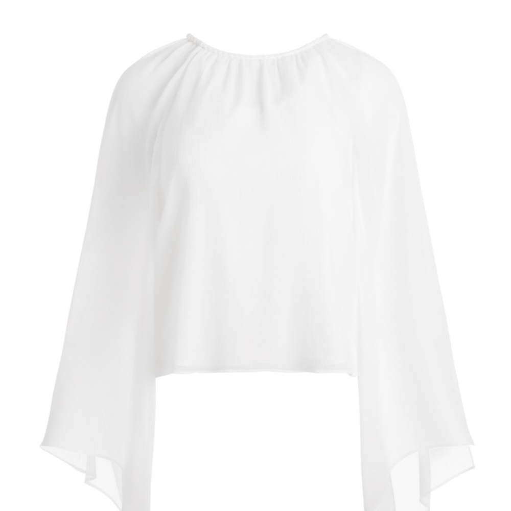 Alice + Olivia White Flowing Blouse